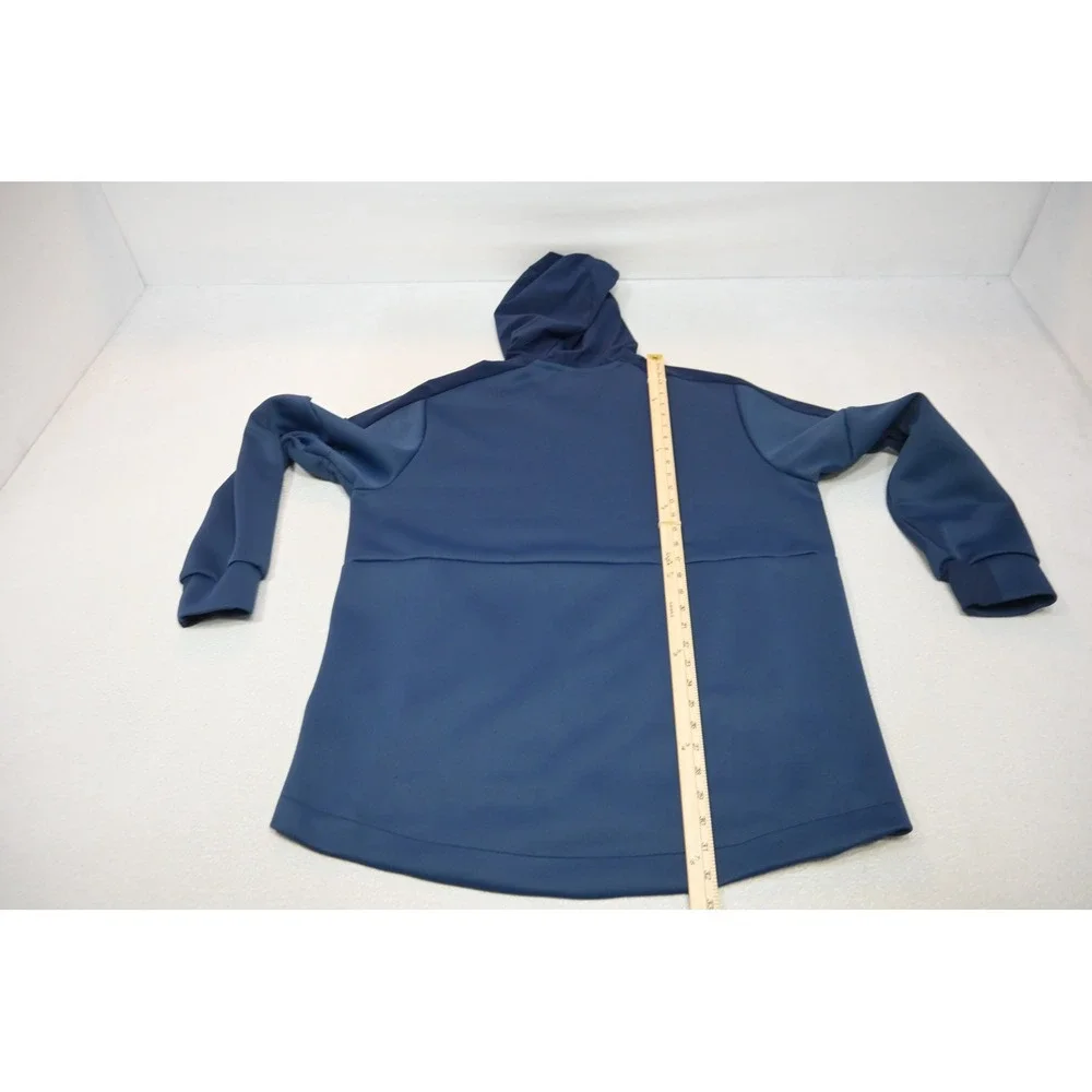 Adidas Hoodie Sweatshirt Performance Mens Large‎ Blue Pullover Athletic Fleece
